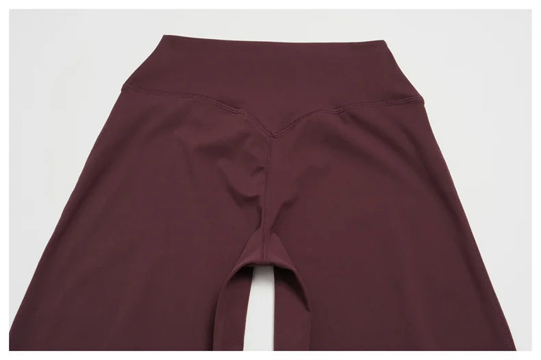 TRY TO BN Wide Leg Yoga Medium Pants Women Naked Feel High Waist Tummy Control Buttery Soft Gym Fitness Running Workout Bottoms