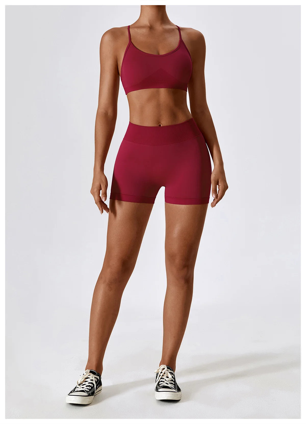 Seamless Yoga Set Gym Suits With Shorts Crop Top Sexy Bra Women's Pants 2 Pieces Set Running Workout Outfit Fitness Clothing