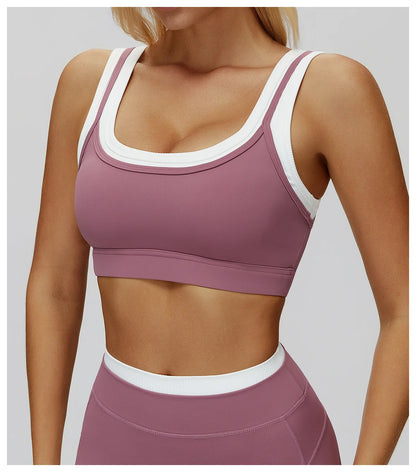 SWELTERING Women's Yoga Bra Breathable Fitness Vest Anti-Sweat Sports Underwear Female Gym Workout Crop Top Running Push Up Bra