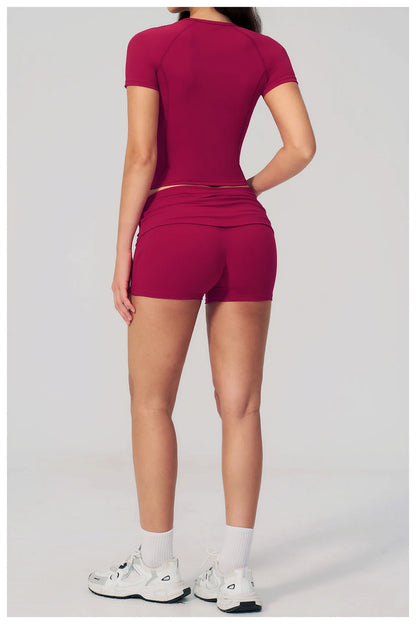 Summer 2PCS Tracksuits Yoga Suit Female Fitness Suit Running Workout Tops Shockproof Crop Sports Top Athletic Wear Sports Suit