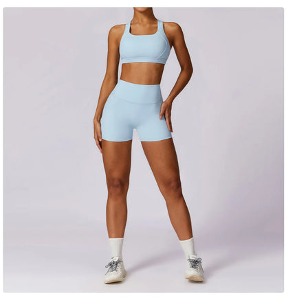 Yoga Fitness Bra Shock-absorbing Sports Bra Breathable and Quick Drying Training Running Women's Underwear High Strength Gym Bra