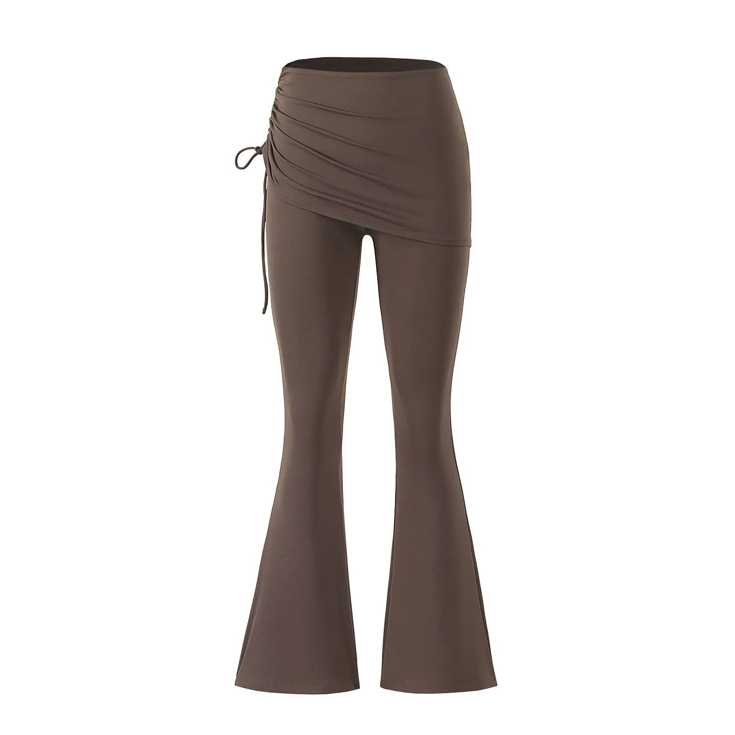 Yoga Bell-bottom Pants Fake Two-piece Skirt Pants High Waist Hip Lift Tight Body Anti-exposure Pilates Sports Fitness Leggings