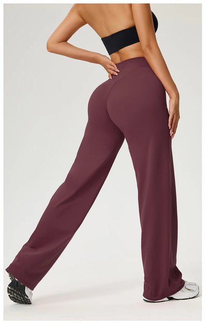 TRY TO BN Straight Leg Yoga Pants Women's High Waisted Tummy Control Buttery Soft Naked Feel Gym Fitness Running Workout Bottoms