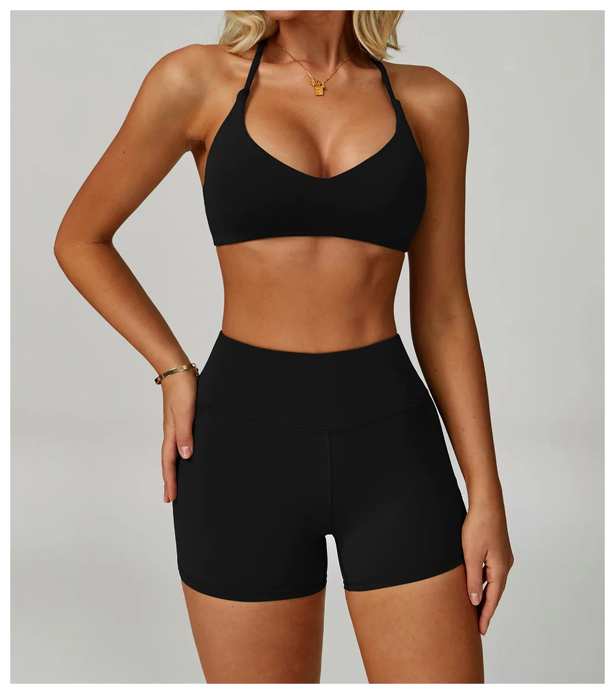 Women Cross Back Sports Underwear Breathable Yoga Bra Shockproof Fitness Top Gym Workout Underwear Female Sports Yoga Crop Top