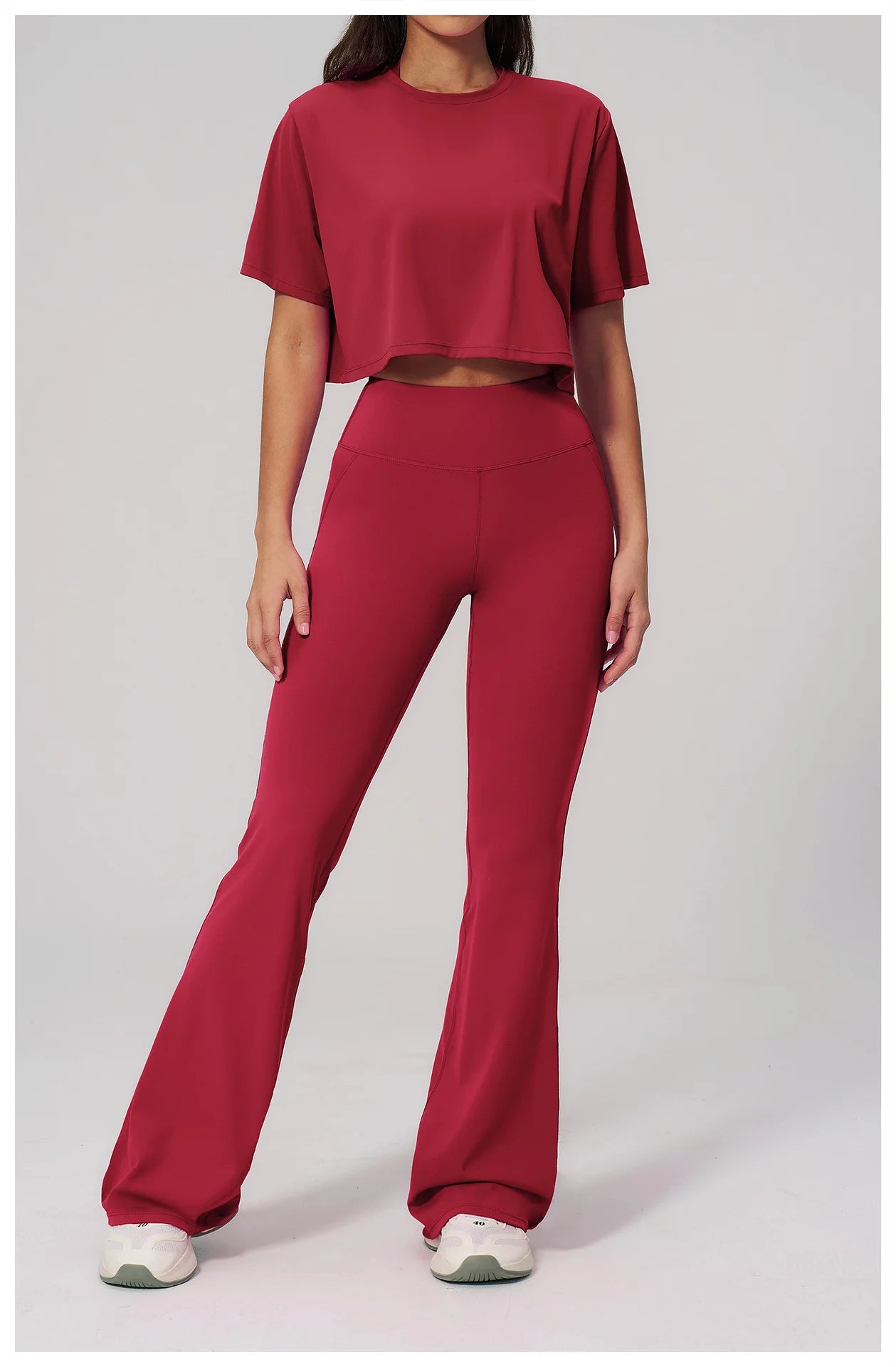 Custom LOGO women's yoga clothes, short sleeves, tight quick-drying trousers, fitness clothes, high-intensity sports suits