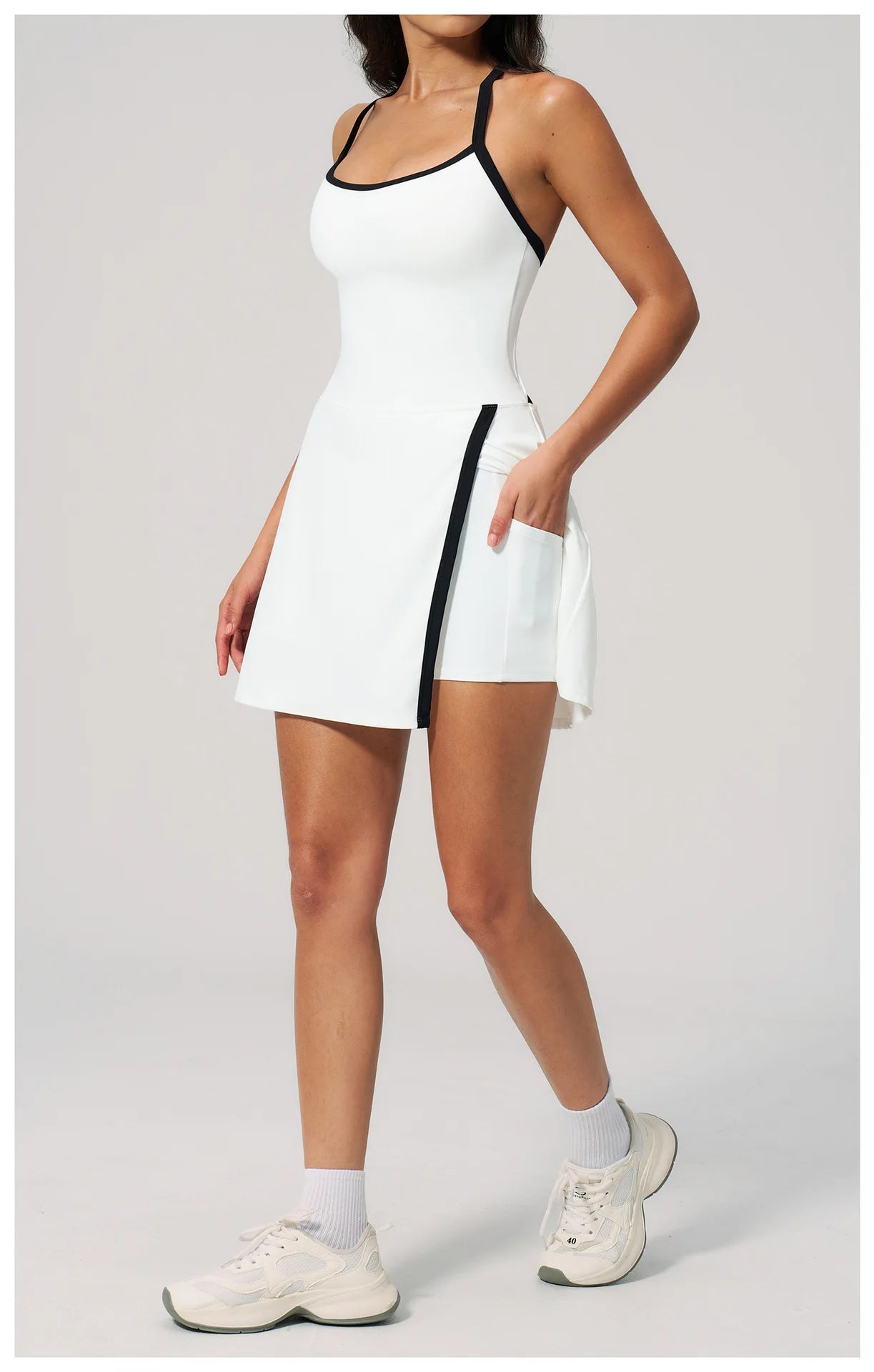 Hearuisavy Naked Feel Yoga Jumpsuit Women Sportswear High Waist Push Up Leggings Sports Tennis Skirt And Shorts Gym Bodysuit