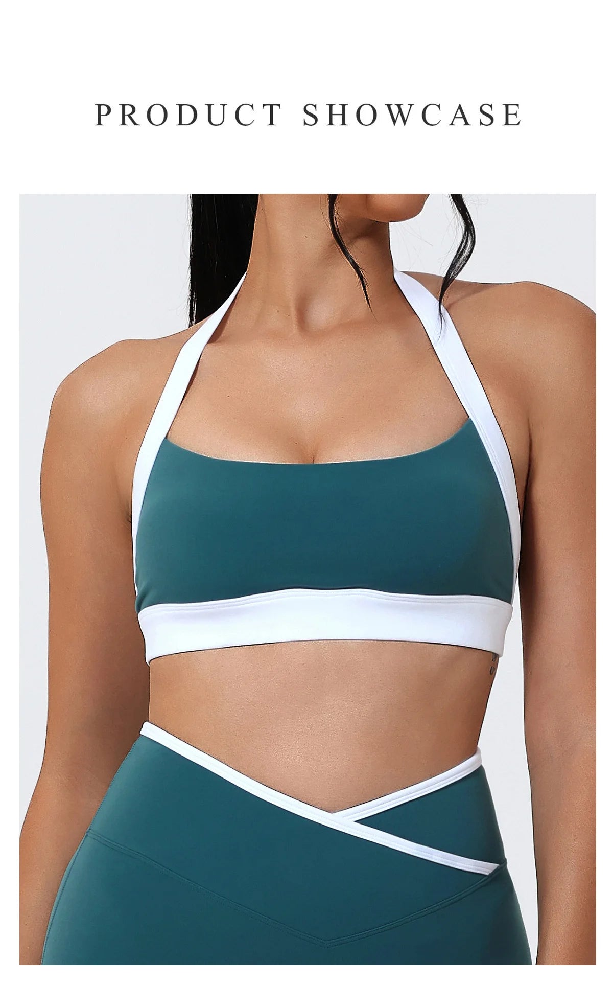 Ctenkevet Women's Color Clash Crop Top Quick-Dry Gym Bra Female Sleeveless Backless Sports Underwear for Outdoor Running CropTop
