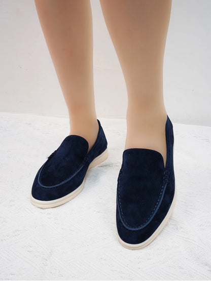 Luxury leather, designer women's loafers, women's flat walking shoes, women's comfortable casual shoes, summer shoes, casual 44