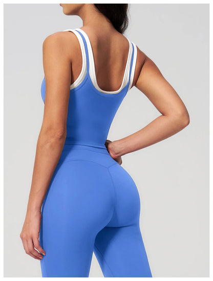 Thread Yoga Vest Women's Shockproof Gym Fitness Sports Underwear Sexy Breathable Yoga Bra Female Workout Yoga Vest Sports Bras