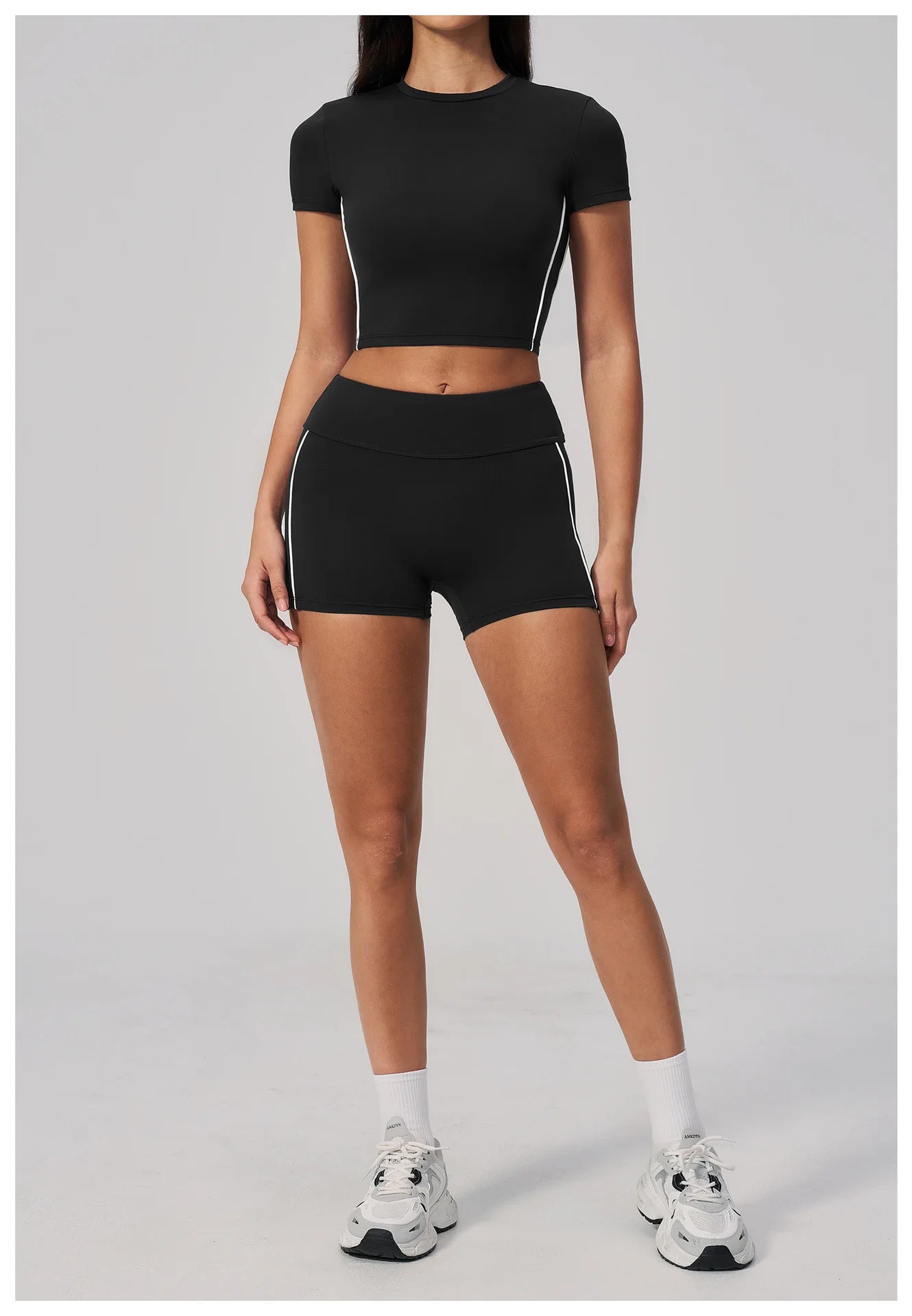 Sexy Women's Yoga Short Sleeve Fitness Sports T-Shirts Gym Clothes Push Up Running Tight Femme Yoga Workout Shirts Active Wear