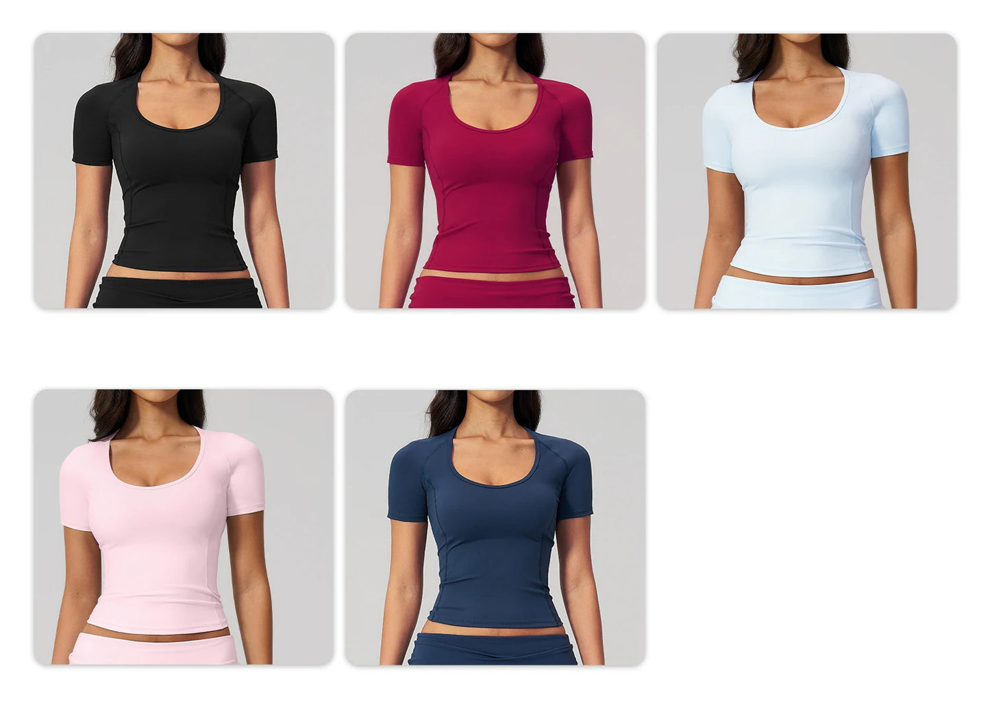Sexy Women Yoga Shirts Fitness Sports T-Shirts Gym Workout Short Sleeve Top Running Active Wear Femme Sports Top Workout Shirts