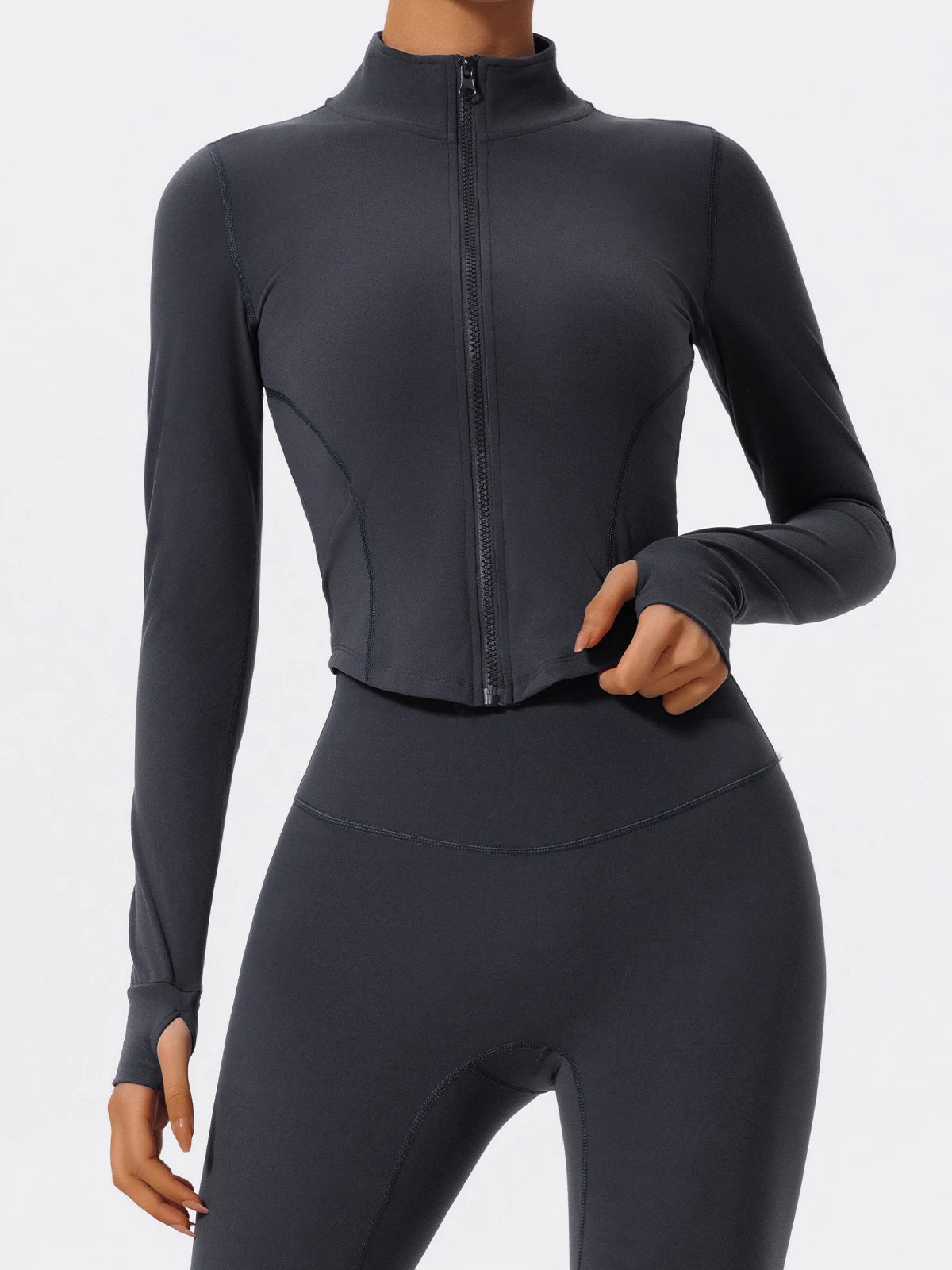 Hearuisavy Summer Ultra-Soft Fabrics 2Pcs Long Sleeve Gym Set Women Quick-Dry Yoga Clothes Workout Leggings Suit Sports Jackets