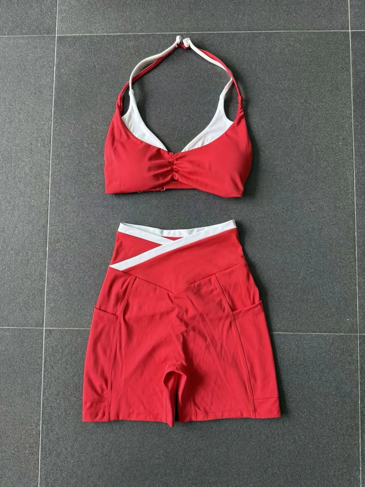 Yoga Suit Women Running Comfort 2Pcs Sports Pants Set High Waist Push Up Workour Sportswear Casual Cycling Jogging Yoga Bras
