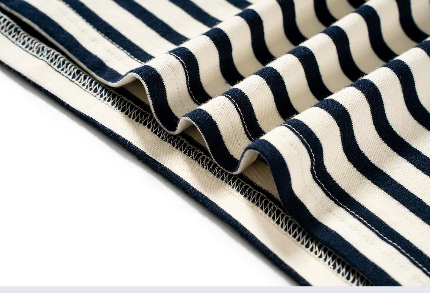 Summer new pure cotton T-shirt men's American retro contrasting shirt versatile couple short sleeved T-shirt striped base shirt