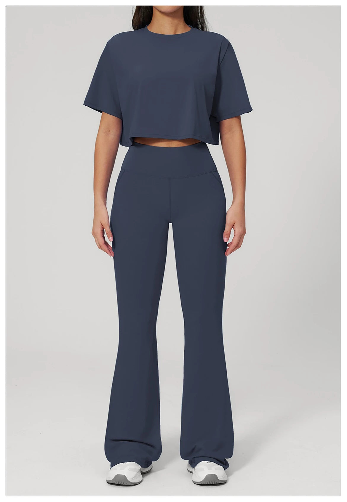 Custom LOGO women's yoga clothes, short sleeves, tight quick-drying trousers, fitness clothes, high-intensity sports suits