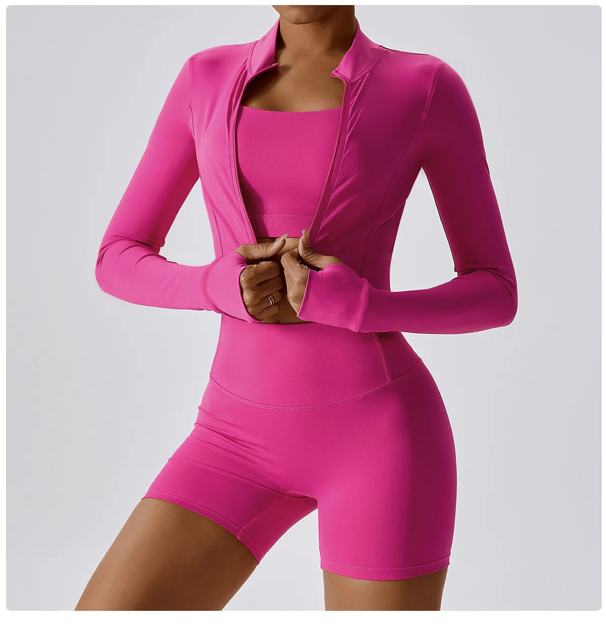 3PCS Yoga Set Gym Clothes 2 PCS Sportswear Women Yoga Suits Fitness Set women's Tracksuits Sports Jacket Long Sleeve Gym Legging