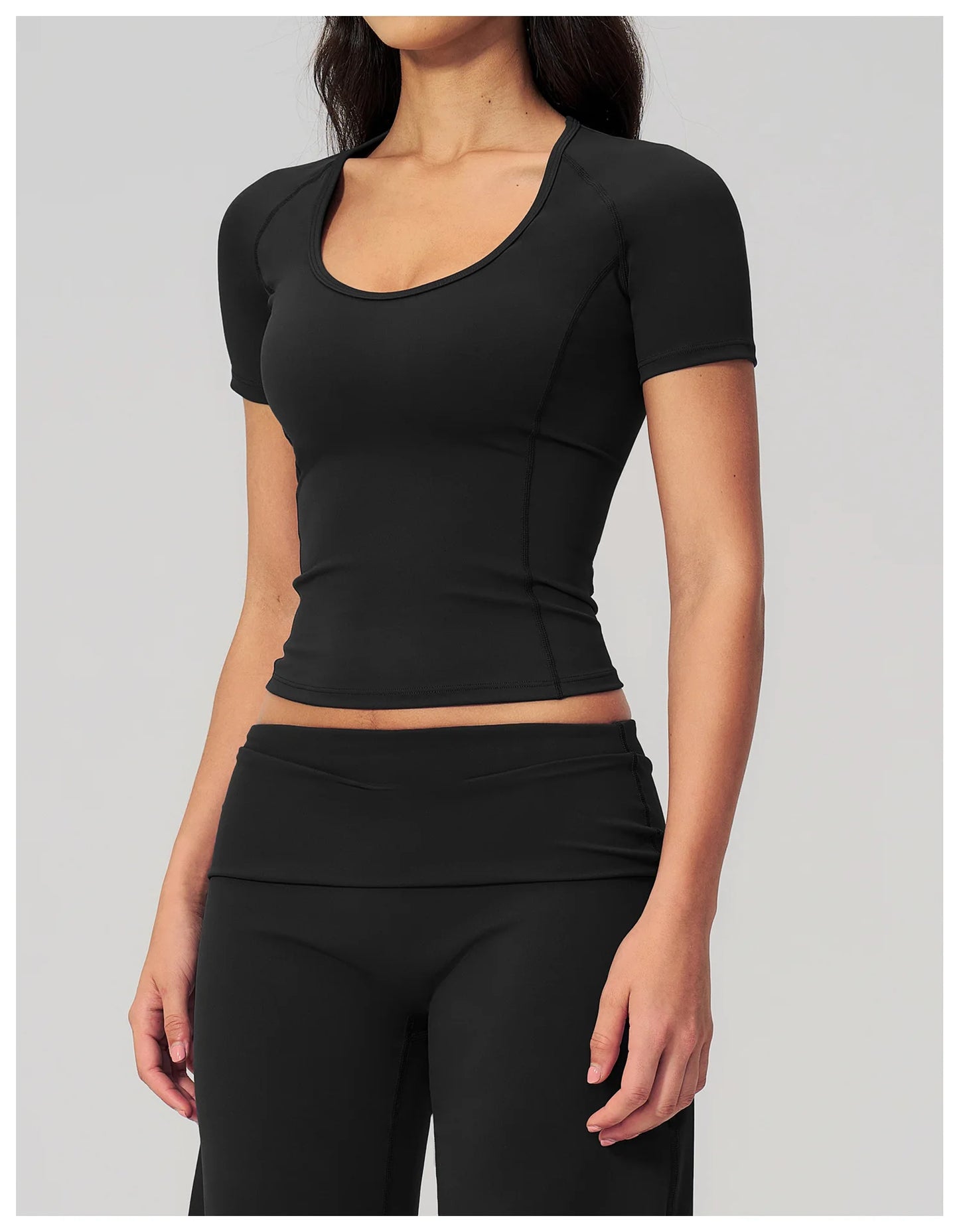 Sexy Women Yoga Shirts Fitness Sports T-Shirts Gym Workout Short Sleeve Top Running Active Wear Femme Sports Top Workout Shirts