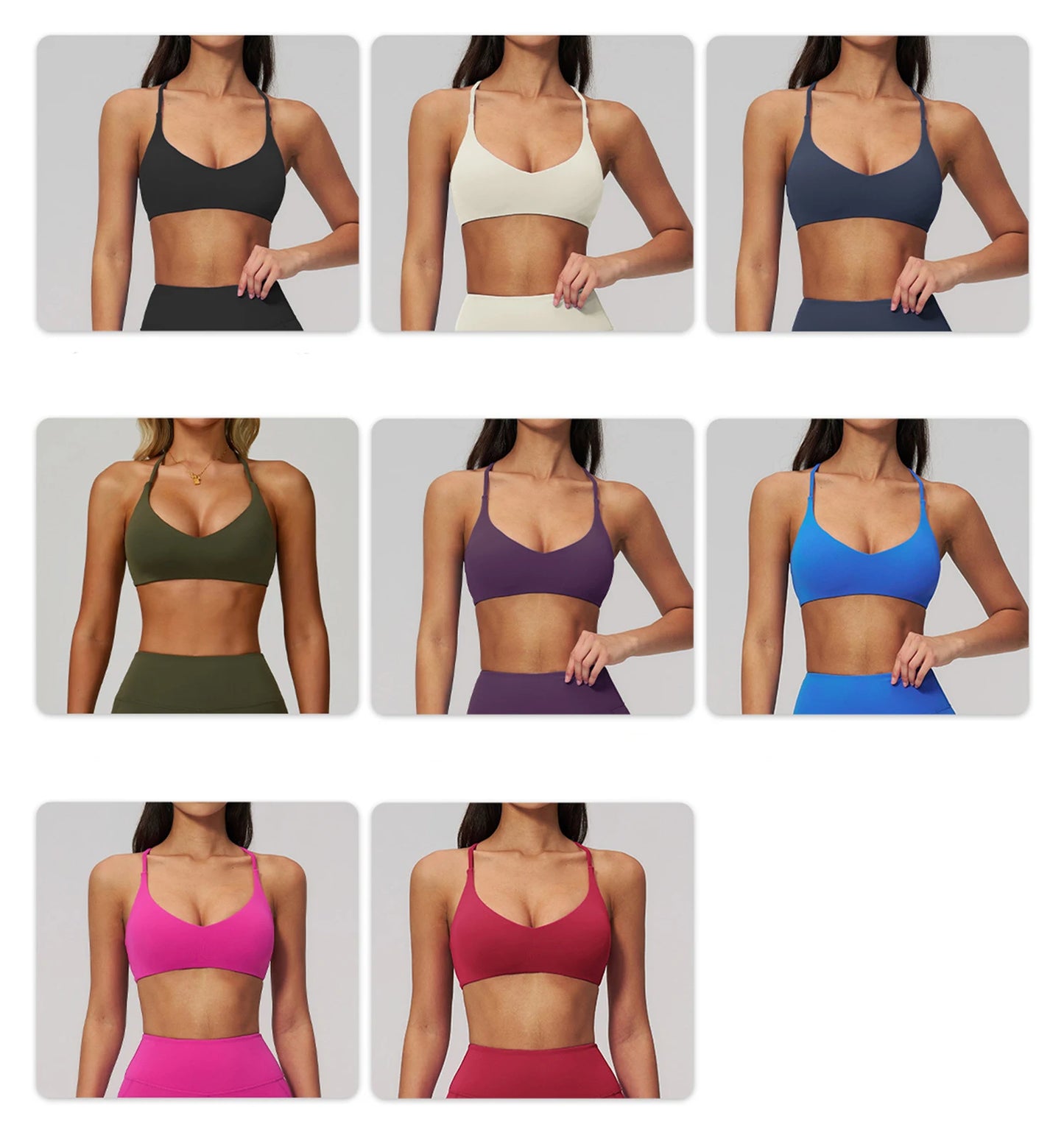 Women Cross Back Sports Underwear Breathable Yoga Bra Shockproof Fitness Top Gym Workout Underwear Female Sports Yoga Crop Top