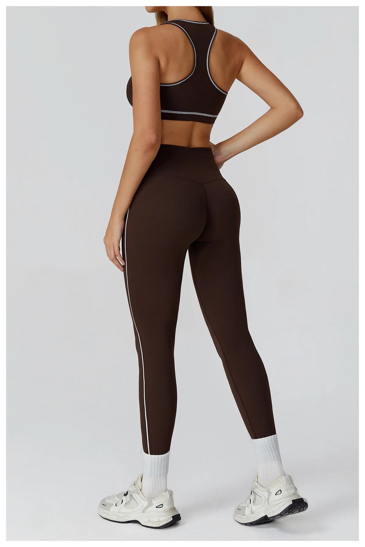 3PCS Yoga Set Women Workout Set 2 Pieces Sportswear Yoga Suit Gym Clothing Fitness Zipper Long Sleeve Sports High Waist Leggings