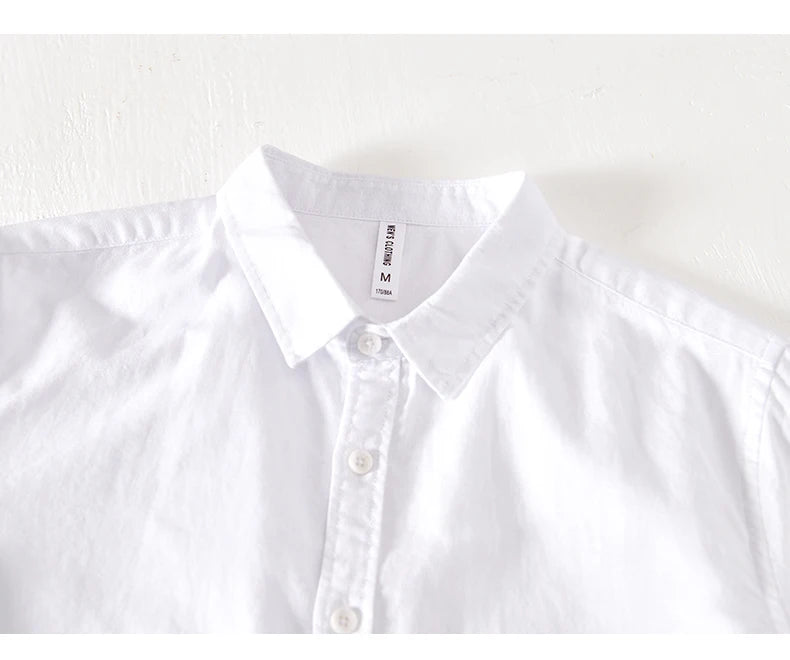 Summer Linen Cotton Men's POLO Collar Shirt Casual Business Short Sleeved Cardigan Fashion Loose Breathable Comfortable T-shirt