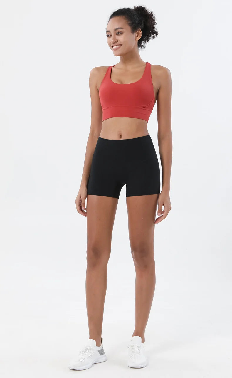 TRY TO BN Women High Waisted Gym Shorts Butt Lifting Breathable Biker Shorts Fitness Running Yoga Workout Cycling Sports Shorts