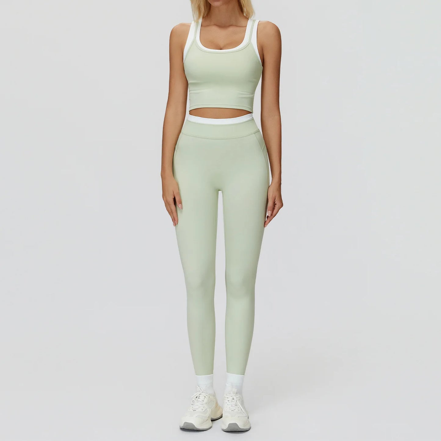 SWELTERING 2PCS Yoga Set Gym Fitness Suit Women Sports Workout Tracksuits Sportswear Female Yoga Suits Sports Bra Gym Leggings
