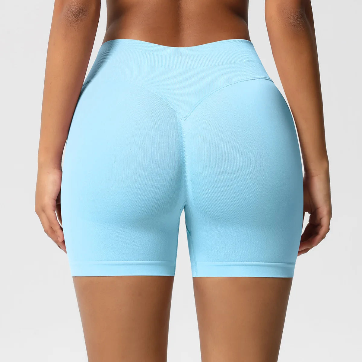 Custom LOGO women's  28-color XS-2XL seamless fitness yoga shorts high waist hip lift sports tight quick-drying shorts