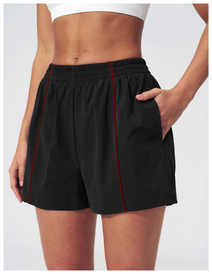 Summer Buttock Lift Gym Sweatpants For Women Loose Comfy Pocket Sport Pants Casual Outdoor Running Workout Yoga Shorts Female