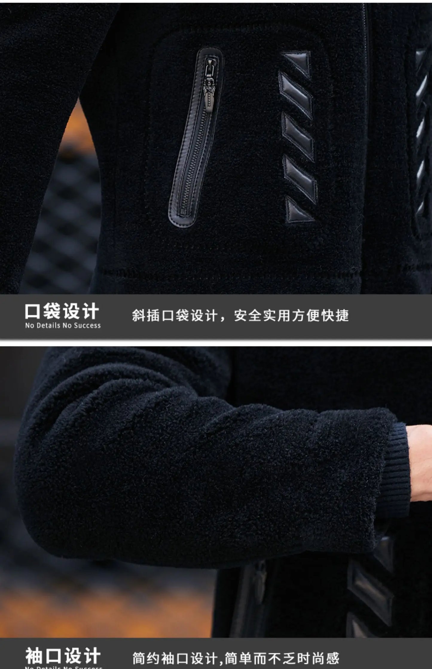 YOLANFAIRY Genuine Leather Men Sheep Sheared Grain Lamb Fur Coat Men Real Woolen Jackets Men's Clothing Mens Fur Jacket Coat