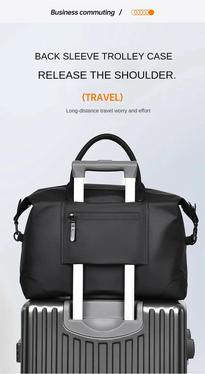 Customized Travel Bag Logo Luggage Bag Handheld Lightweight Men's Business Travel Storage Bag Yoga Fitness Bag Printed Name
