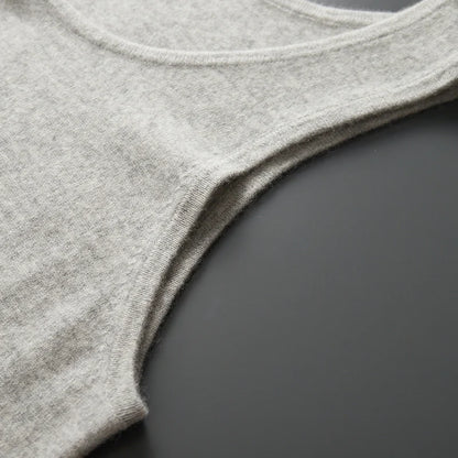 DjzDsm 2025 New H-Shaped Vest Men's Clothing 100% Pure Cashmere Pullover Solid Color Daily Interior Wear Suspender Knit Sweater