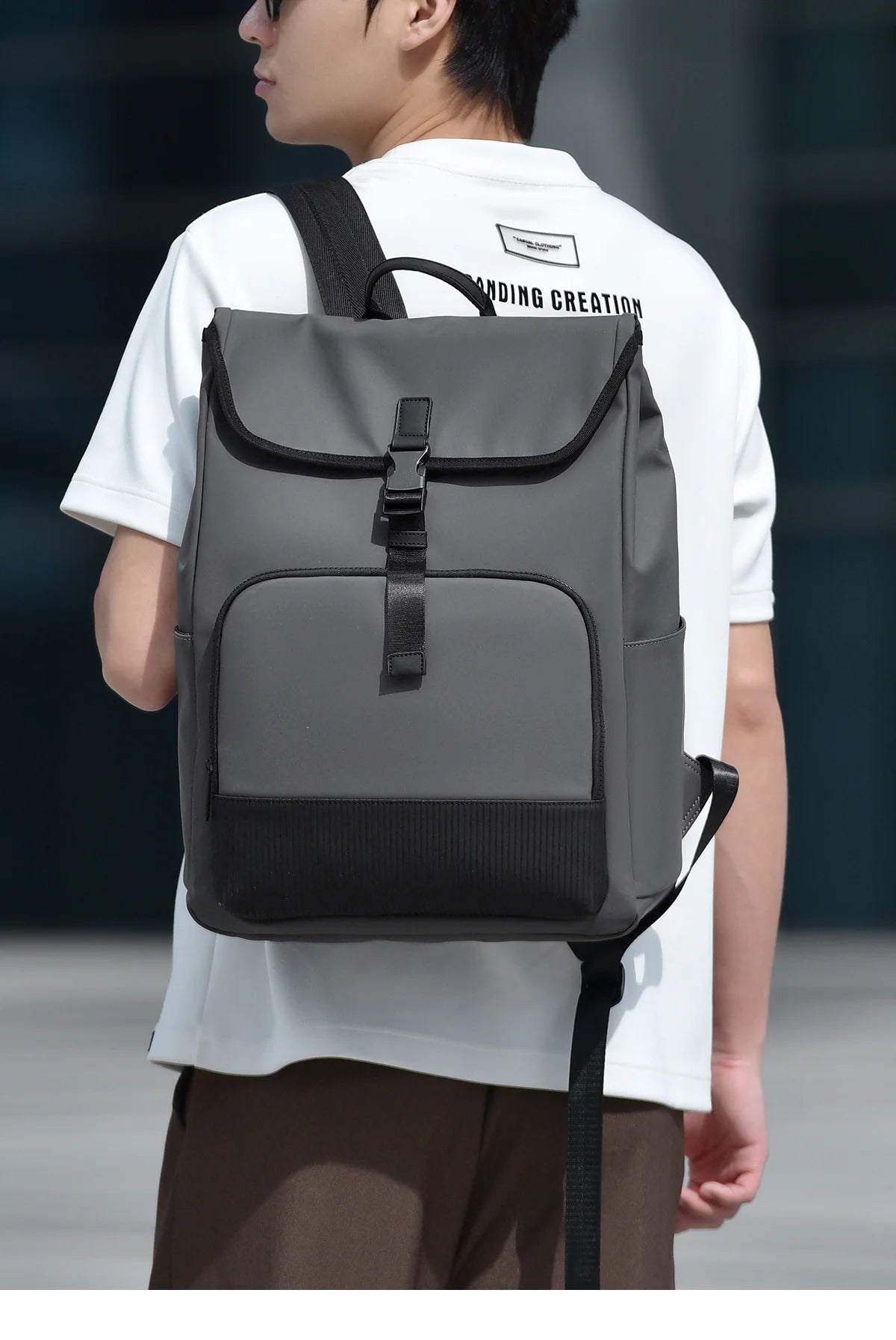 Personalized men's backpack with logo name fashionable women's backpack lightweight computer backpack company giftn