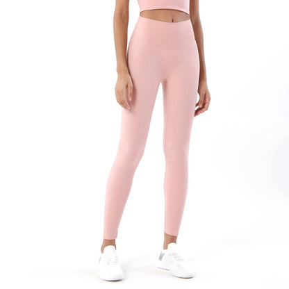 TRY TO BN New 46 Color Yoga Pants Sports Leggings Women Fitness Nylon High Waist Leggings Workout Trousers Training Gym Clothing
