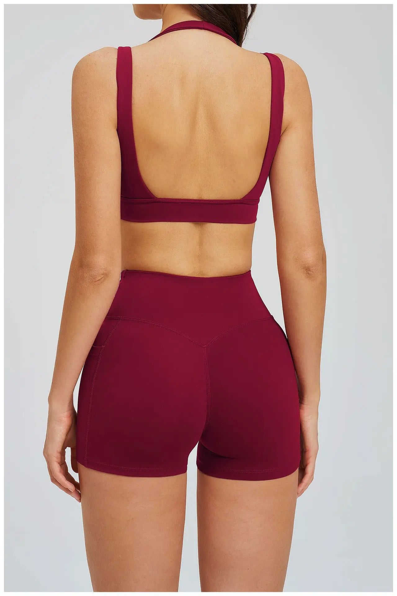 Solid Color Yoga Bra Women Sexy Gym Workout Crop Top Shockproof Sports Underwear Female Beautiful Back Sports Bra Fitness Top