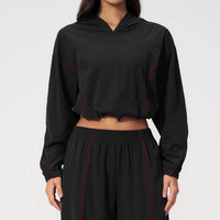 Black against red