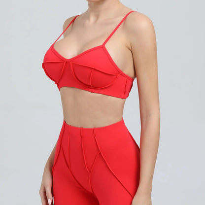 Sexy Yoga Shockproof Sports Bra Woman Quick Drying Gym Push Up Training Running Stretch Yoga Bra Top Design Bra Workout Crop Bra
