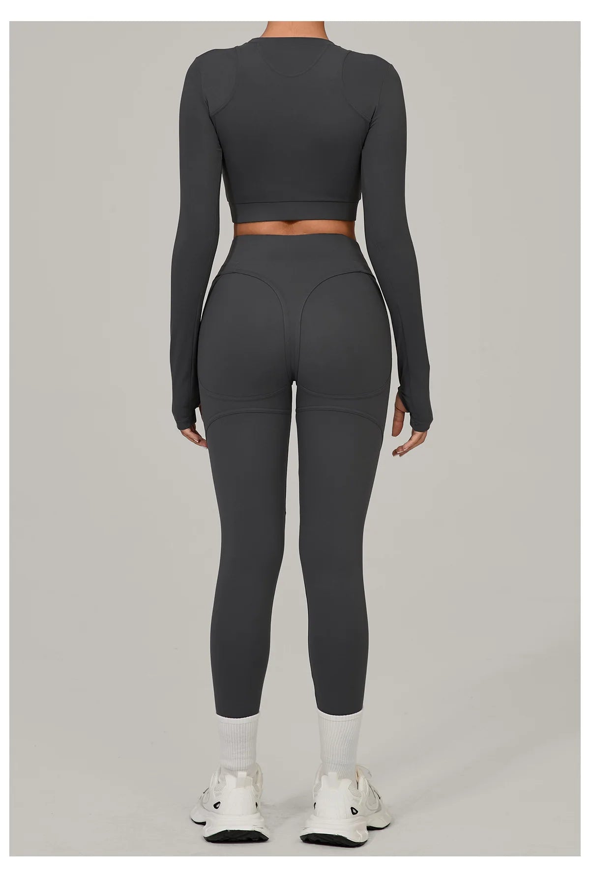 SWELTERING Yoga Suit Women Tracksuit 2PCS Sports Set Fitness Set Quick-Drying Gym Set Running Workout Long Sleeve Yoga Clothing