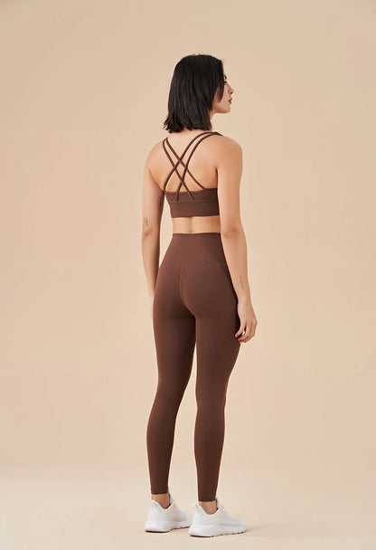TRY TO BN New 46 Color Yoga Pants Sports Leggings Women Fitness Nylon High Waist Leggings Workout Trousers Training Gym Clothing