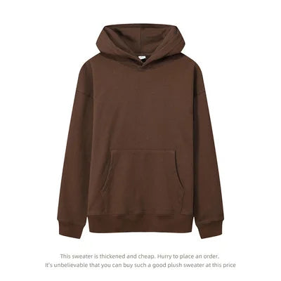 530GSM 100% Cotton French Terry High-end Heavy Weight New Fashion Pullover Winter Hoodies Pants Casual Thick Jogger Tracksuit