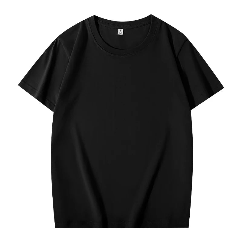 T-shirt Custom Men's And Women's Casual Tops With Printing Logo 100% Cotton Round Neck Short Sleeve T-shirt Embroidery Design