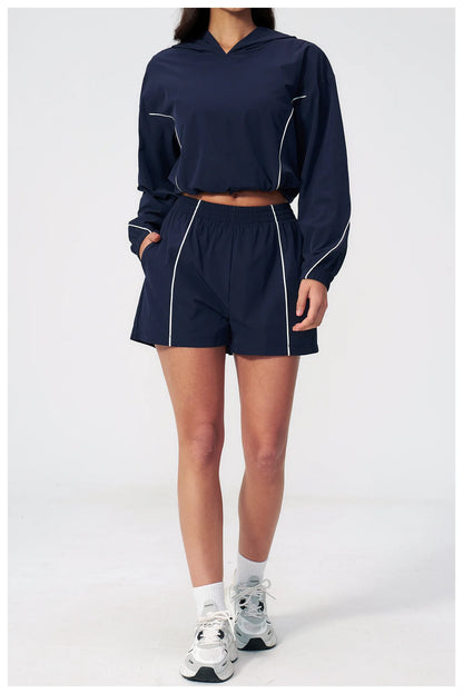 Yoga Set For Women Tracksuit Summer Sun Protection Set Yoga Long Sleeved Running Set Outdoor Sportswear For Women Athletic Wear
