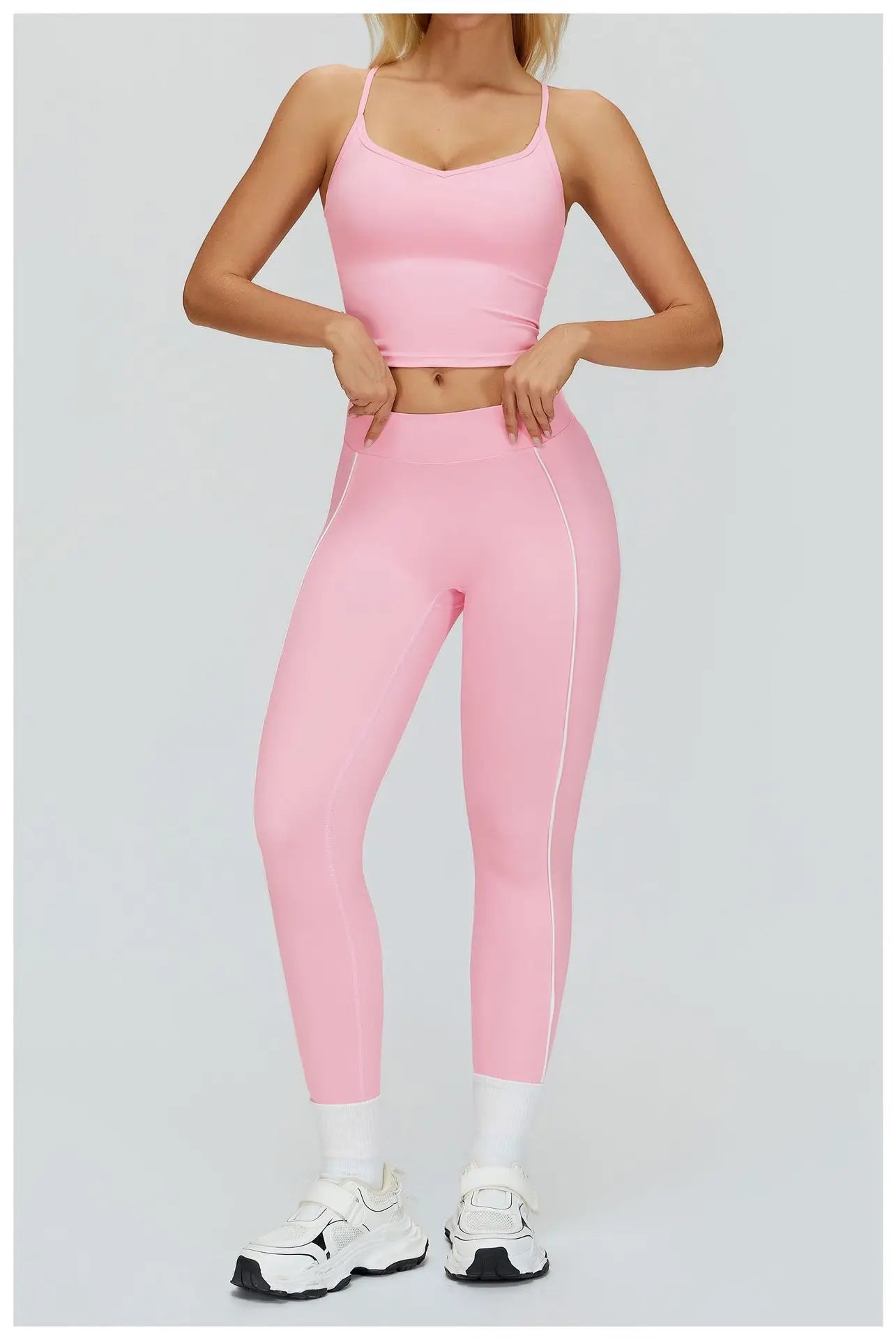 Women Yoga Leggings High Waist Gym Fitness Pants Stretch Sports Pants Female Push Up Workout Trousers Solid Color Tights Running