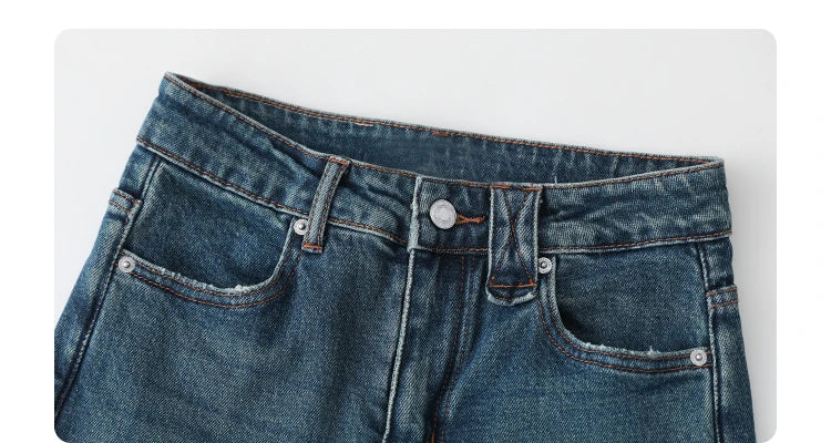 CHIC VEN Women Jeans New High Waist Flare Denim Pants Micro Elastic Woman Trousers Horseshoe Pant Female Autumn Winter 2023