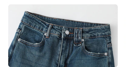 CHIC VEN Women Jeans New High Waist Flare Denim Pants Micro Elastic Woman Trousers Horseshoe Pant Female Autumn Winter 2023