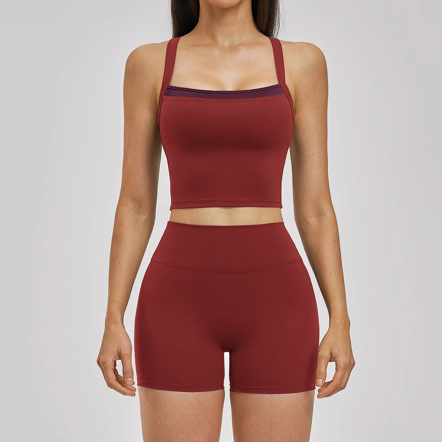 Women Gym Tracksuit Yoga Suit Sports Outfits High Waist Leggings Workout Clothes Female Fitness Running Suit Push Up Sportswear