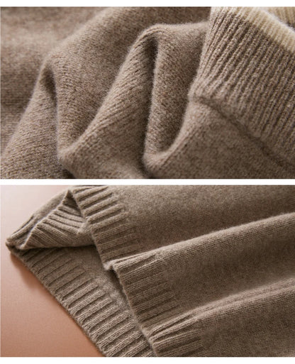 Flat Thickened Hip Hugging Skirt Women's Autumn Winter 100% Merino Wool Knitted Half Skirt Versatile Short Elastic Waist Skirt