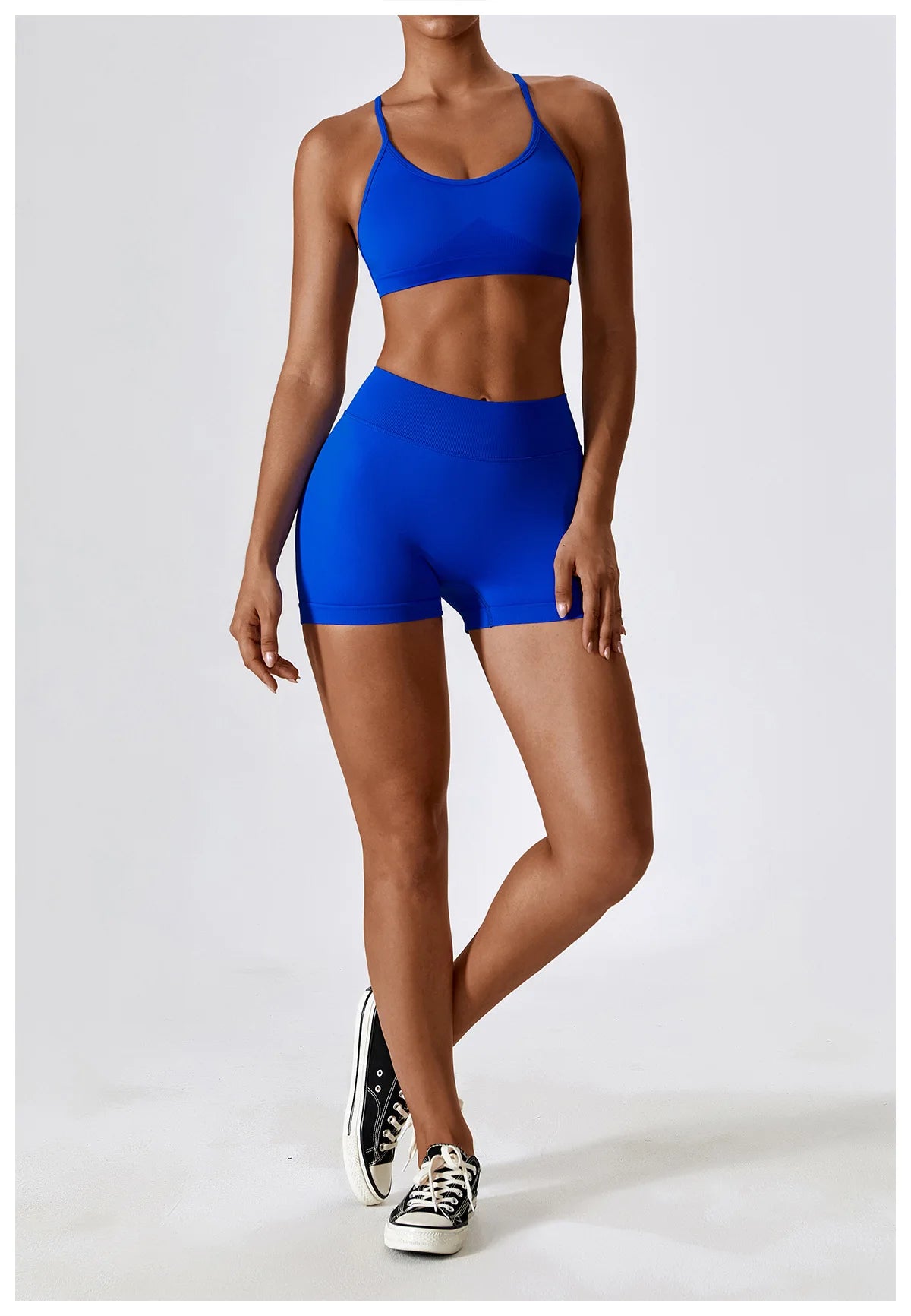 Seamless Yoga Set Gym Suits With Shorts Crop Top Sexy Bra Women's Pants 2 Pieces Set Running Workout Outfit Fitness Clothing