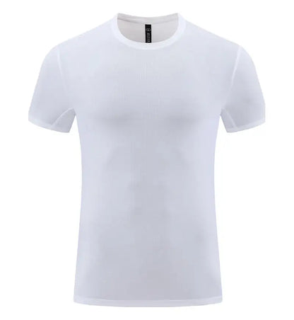 #4111001-XIYU Custom  LOGO Dry fit New Men's High Elastic Sports Casual T-shirt Cool Breathable Quick Drying Outdoor Sports