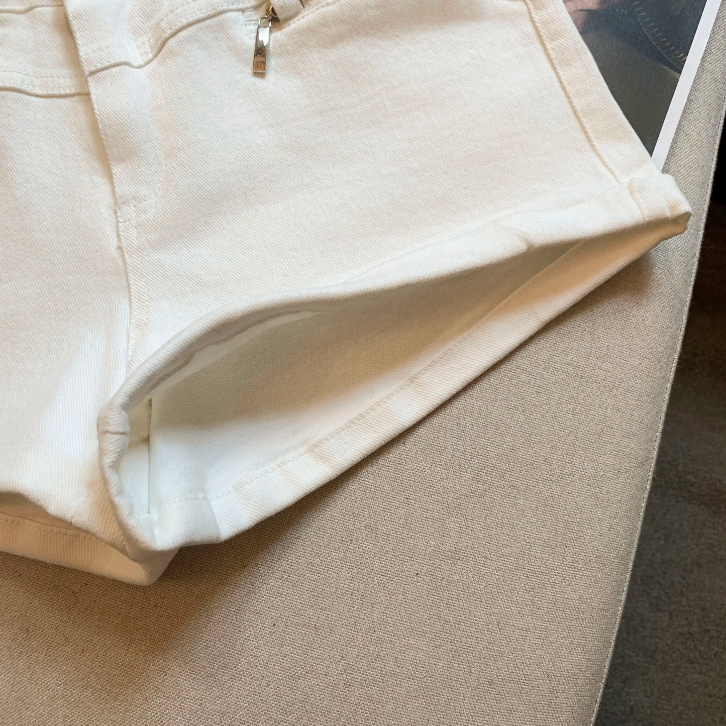 DEAT Fashion Casual Cargo Shorts Women's Khaki Lace Pocket Trim High Waist Daily Streetwear Hot Pants Summer New 7A3928