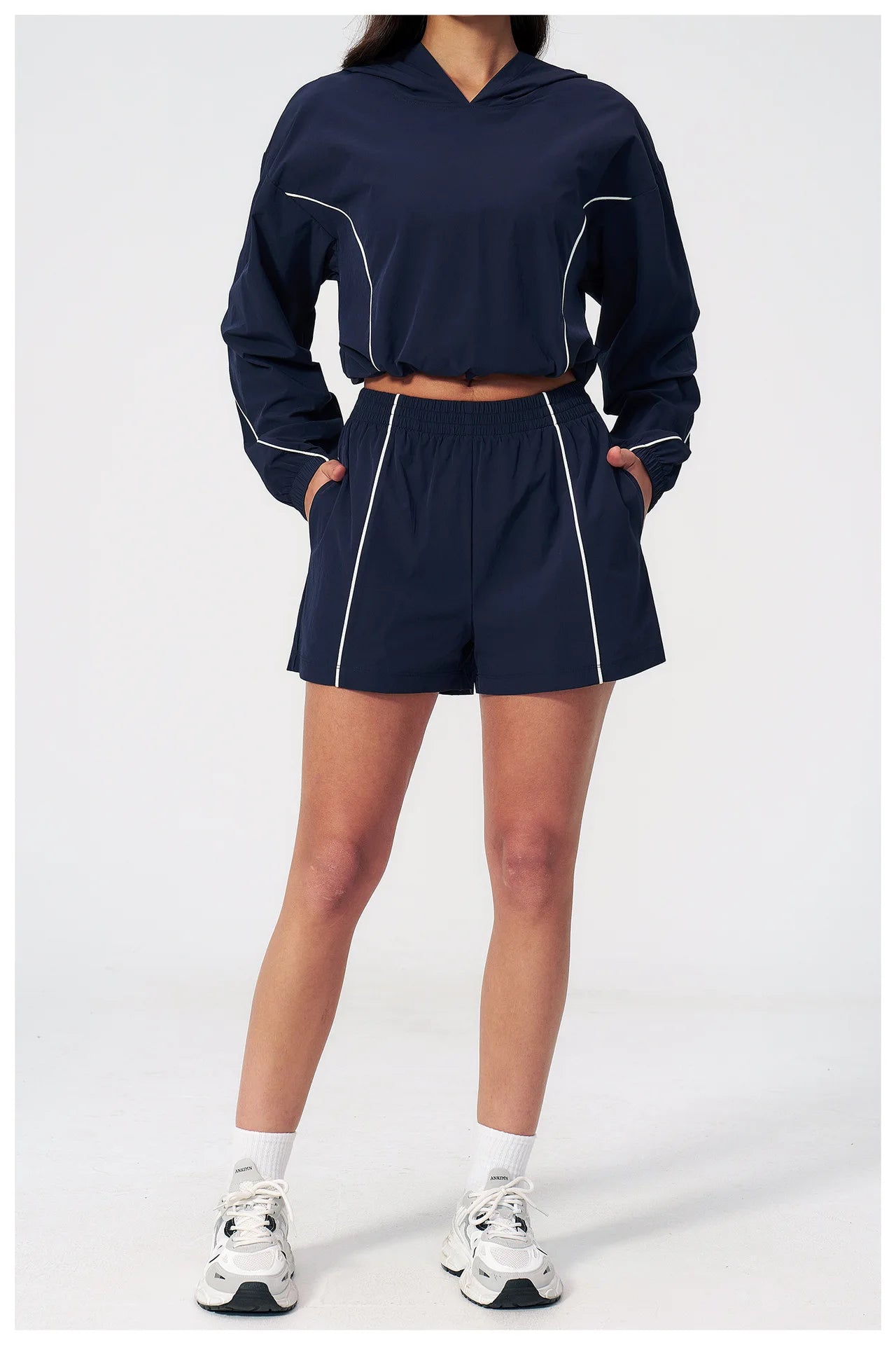 New Summer Sun Protection Set Yoga Set Women Two Piece Tracksuit Yoga Long Sleeved Wide-leg Pants Running Set Outdoor Sportswear